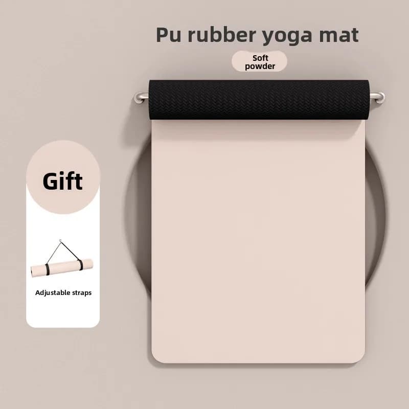 PU Natural Rubber Yoga Mat Non Slip US EU Gym Mat Five Millimeter High End Exercise Mat Gym Mat Yoga Mat Workout Mat Blue