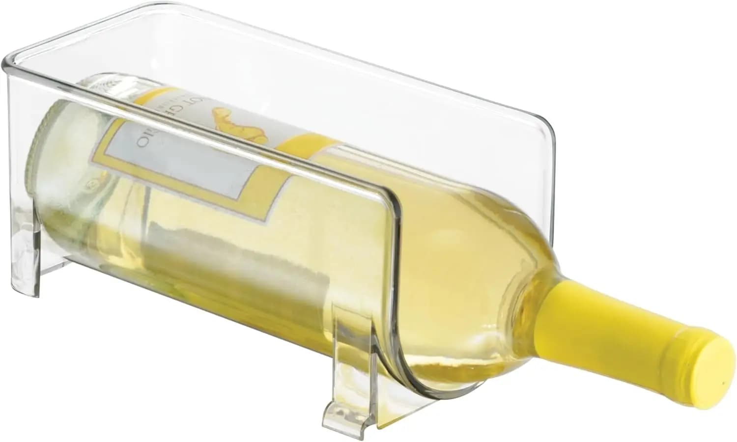 Portabottiglie Impilabile Trasparente per Acqua o Vino, Organizzatore Salvaspazio