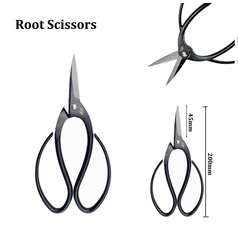 Root scissors in high carbon steel Tool for bonsai Branches for pruning of branches Sheets 200mm CrWMn 60HRC
