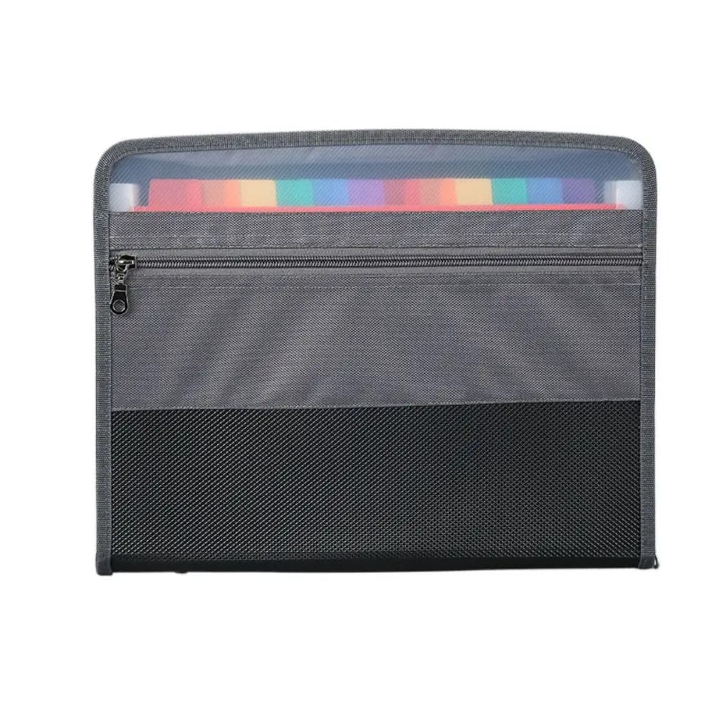 Organizzatore di file espandibile in PVC formato A4 con cerniera Cartella di file A4 Forniture per ufficio scolastico Organizzatore di documenti per fisarmonica a 13 tasche