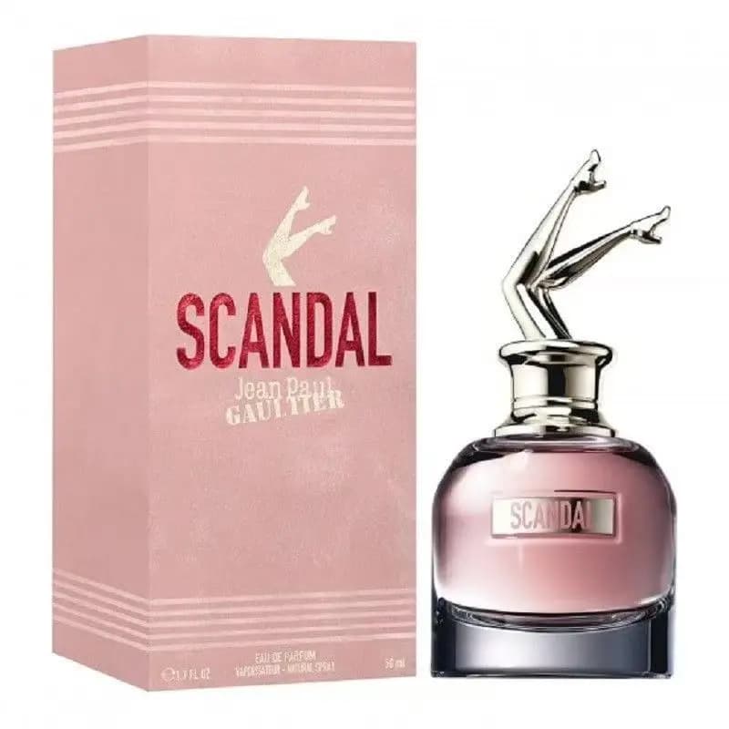 Jean Paul GaultierScandal For Women, Artistic Leg‑Shaped Cap, Citrus & White Florals Blended With Honey Licorice, Sweet Seductive Gourmand Floral Scent.