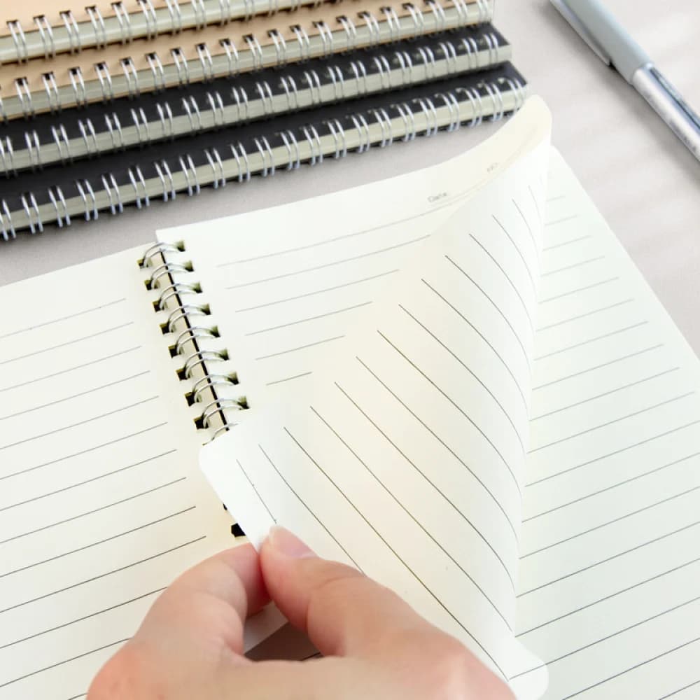 A5 Wirebound Journal Kraft Paper Notebook Diary For Office School Stationery Notepad Sketchbook Writing Planner Record
