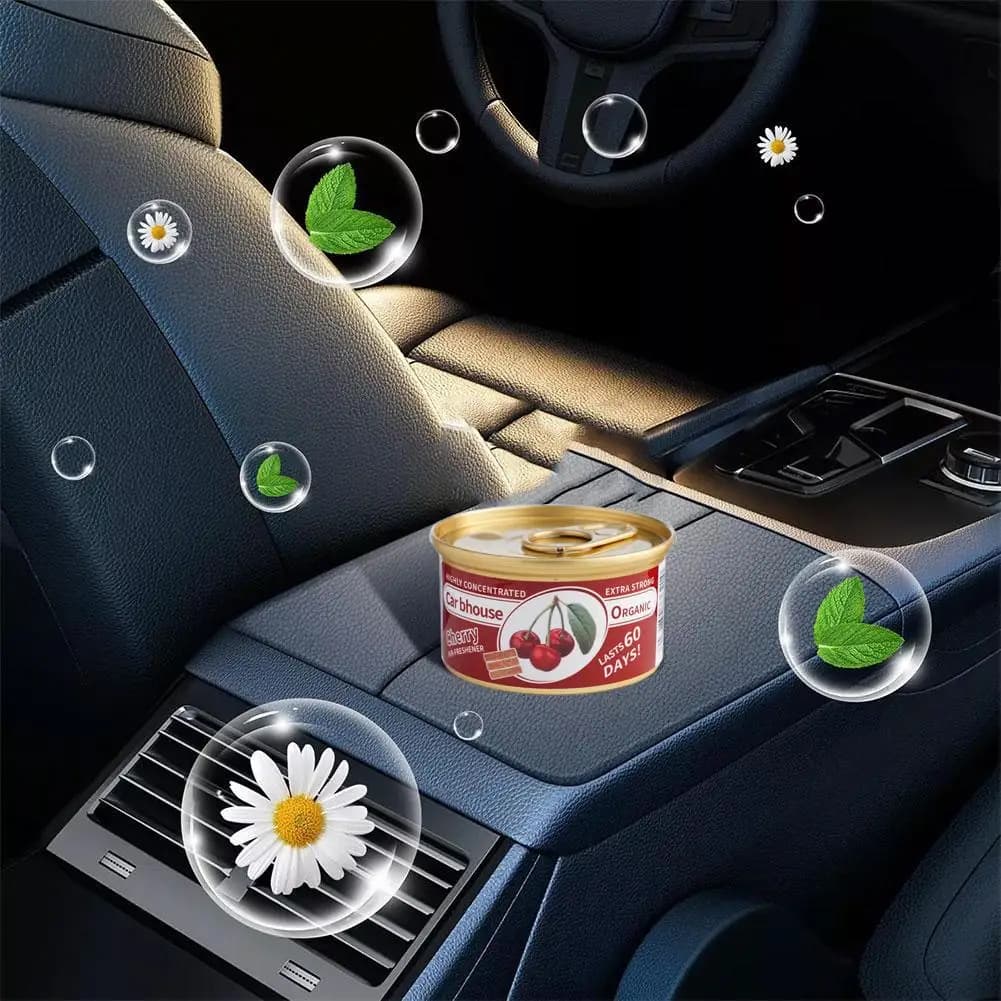 Aroma per auto Deodoranti per auto Profumo Diffusore di fragranze in fibra di legno in scatola Aromaterapia automatica a lunga durata Forniture per aria fresca