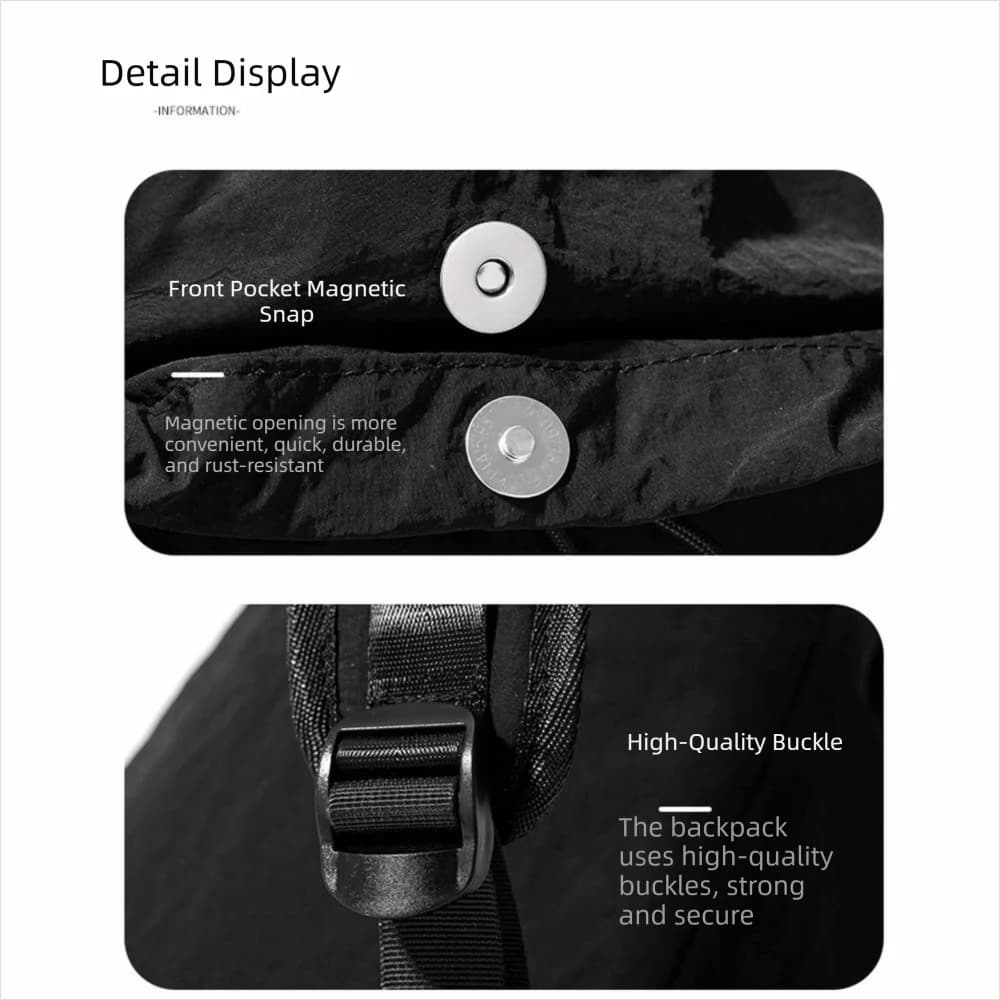 Large Capacity Tennis Racket Backpack Waterproof Lightweight Gym Pack Casual Adjustable Strap Drawstring Fitness Bag