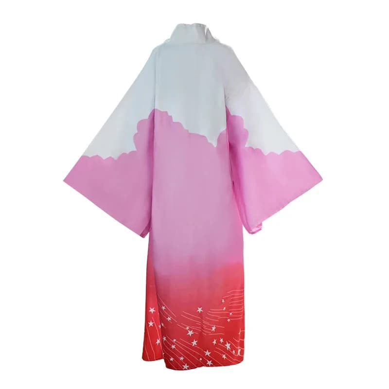 Costume Cosplay Ozaki Kouyou, Kimono Giapponese con Stampa Rossa, Abito da Festa per Donne