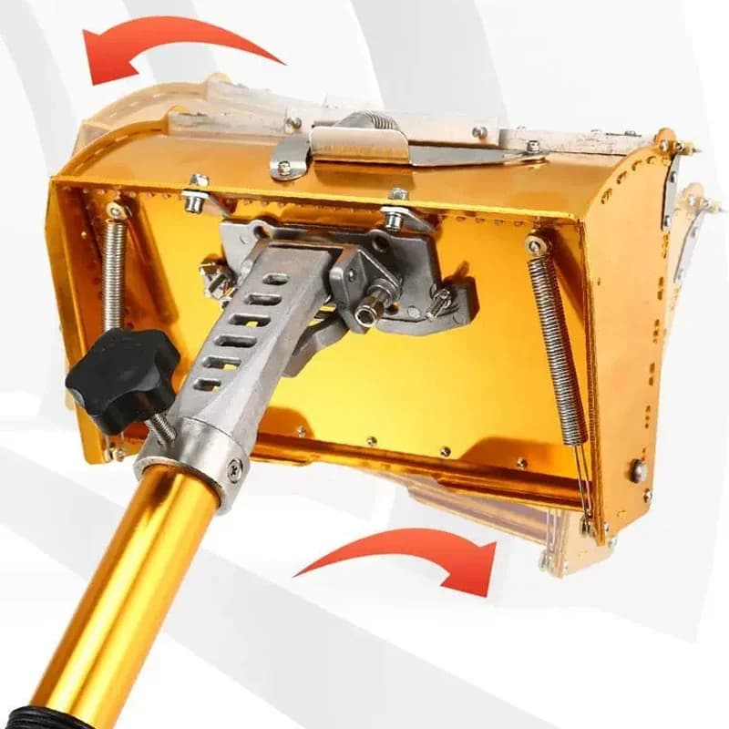 Telescopic Pole Putty Scraper, Drywall Plastering Box, New-Style Smoothing Tool, Dual-Spring Ceiling Plastering Machine