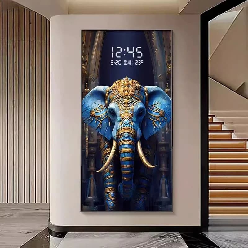 Silent Luxury Digital Wall Clock for Bedroom, Kitchen, Living Room, Interior Decoration