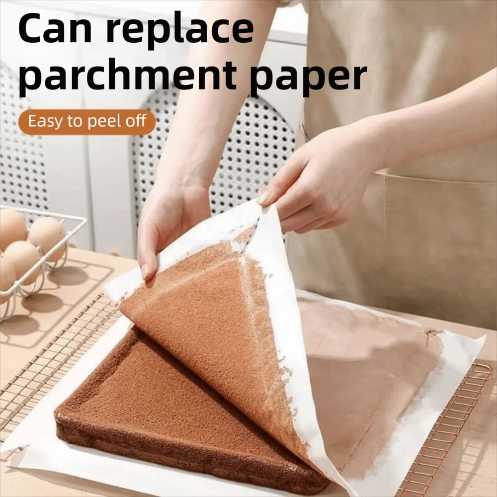 50 Pieces Oven Paper Resistant to High Temperatures, Non-stick, Absorbent, for Oven and Air Fryer