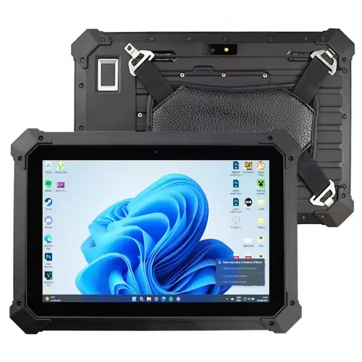 MSWall Mount Industrial 8+128g 4G Lte Rugged Windows 10 Tablet PC With Fingerprint Barcode Scanner Rj45 10inch Windows Tablet
