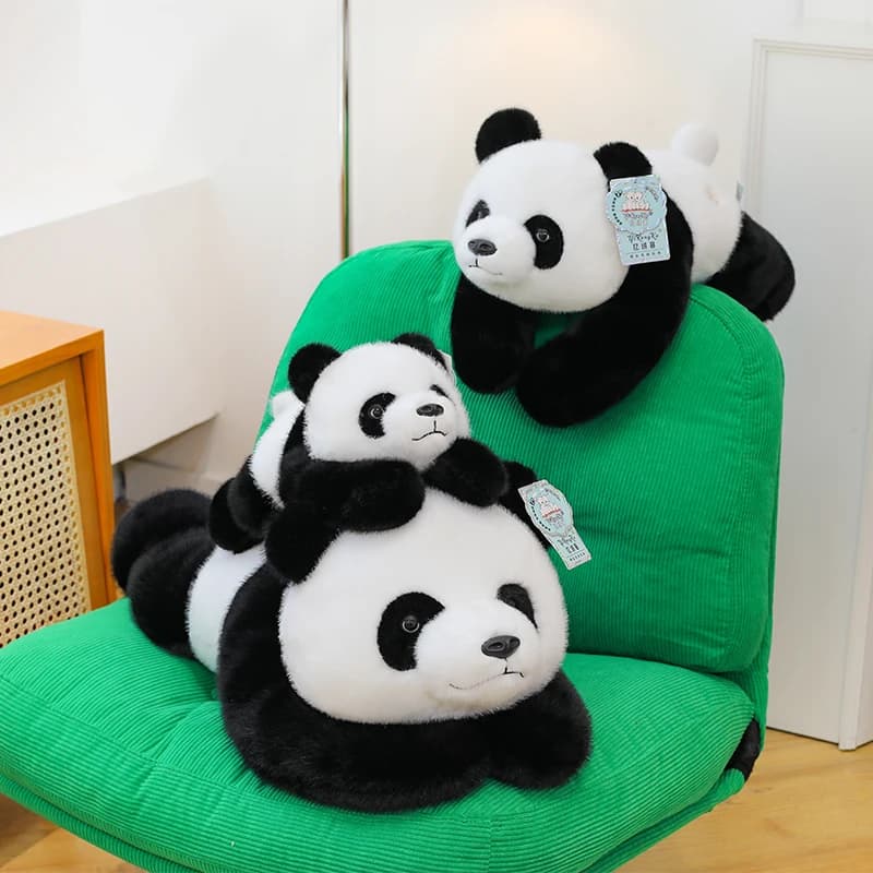 Peluche Gigante Panda, Cuscino Morbido, Bambola Imbottita per Bambini e Bambine, Regalo Confortante