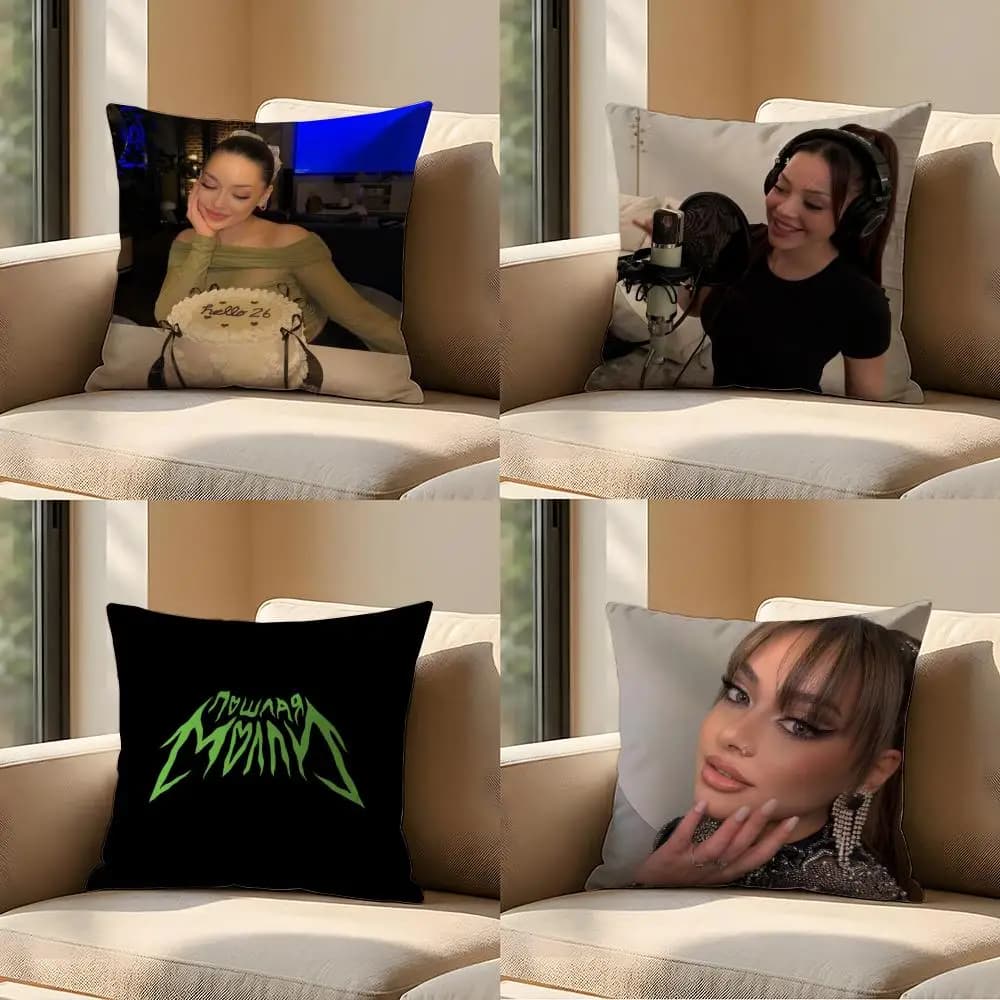 star F-Female Vocalist Cushion Cover Sofa Living Room Bedroom Headboard Backrest Cushion Square Cushion Nap Time