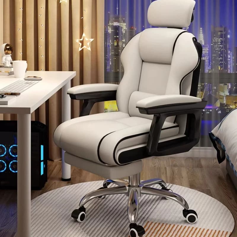 Sedia da Gaming Ergonomica di Design per Camera da Letto e Ufficio, Comoda Sedia Girevole con Schienale Alto per Salone, Silla Ergonomica per Arredamento Casa