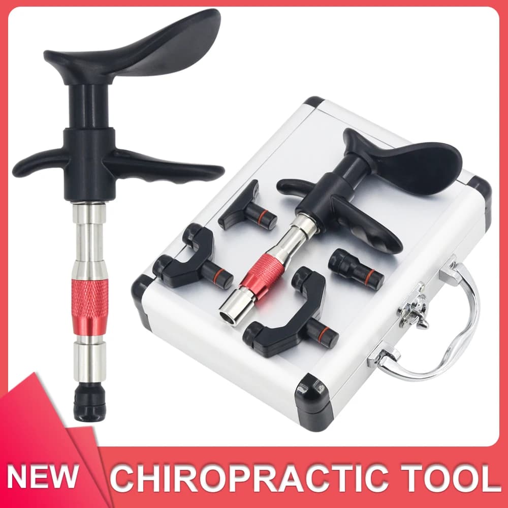 300N Chiropractic Correction Tool, Spinal Massage 10 Levels, Vertebral Column Massage Gun, Therapeutic Corrector for Body Relaxation