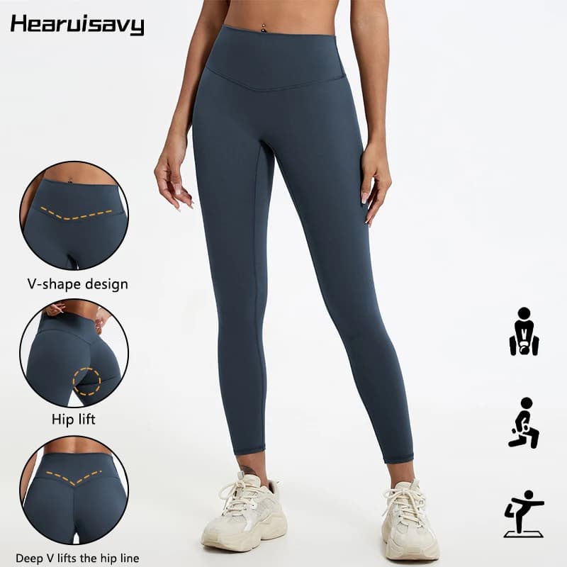 Hearuisavy Fabrics Super Soft Waist Leggings High Waist Yoga Pants Fast Drying Gym Clutch Training Clutch for Running Leggings Sports Push Up Women