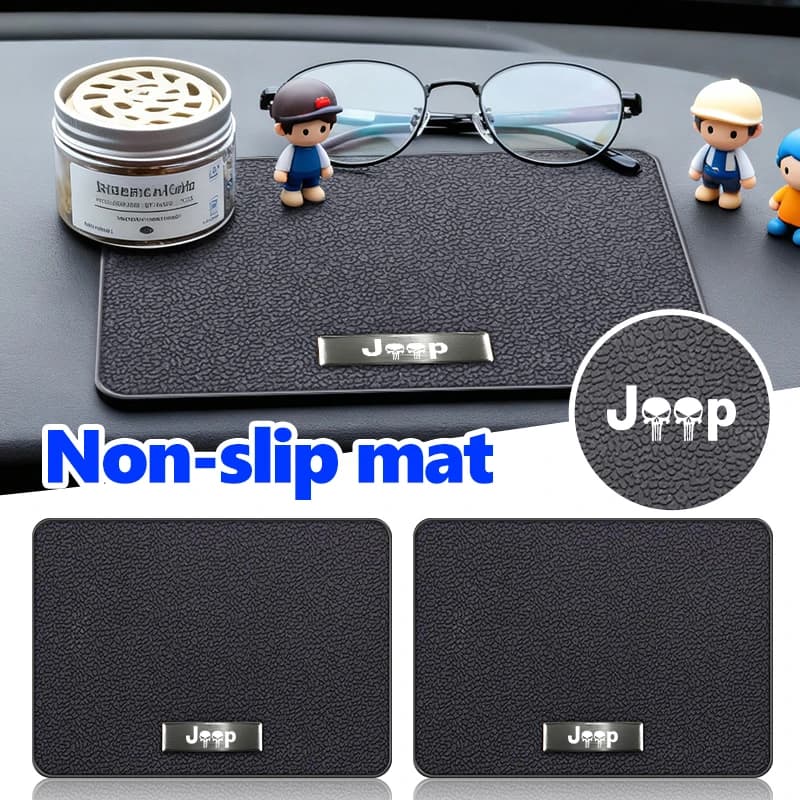 Car Anti-Slip Mat Auto Phone Key Holder Non Slip Storage Pad For Jeep Compass Renegade Cherokee Wrangler JK Patriot Liberty