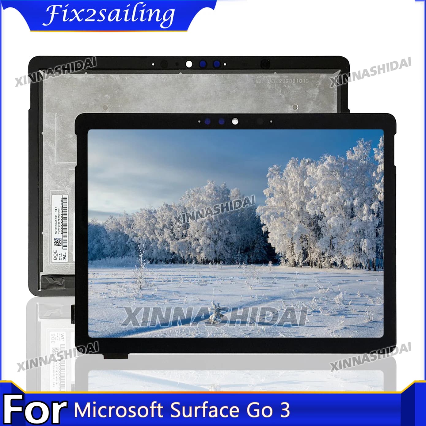 AAAA+ LCD For Microsoft Surface Go 3 Display Touch Screen Digitizer LCD No Frame Display Replacement Parts