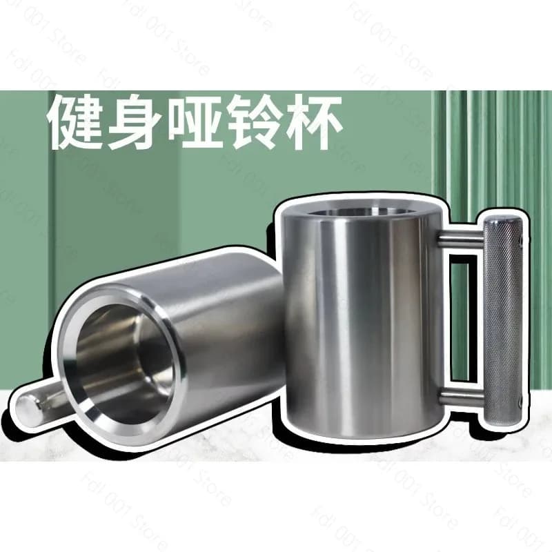 304 Stainless Steel Overweight Water Cup Fitness Household Dumbbell Stainless Steel Cup Outdoor Camping Household
