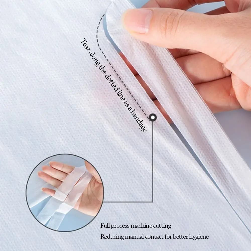 Lenzuolo usa e getta da 3/4 pezzi Copripiumino non tessuto a prova di sporco Federa Set di biancheria da letto addensata Lenzuola isolanti Hotel