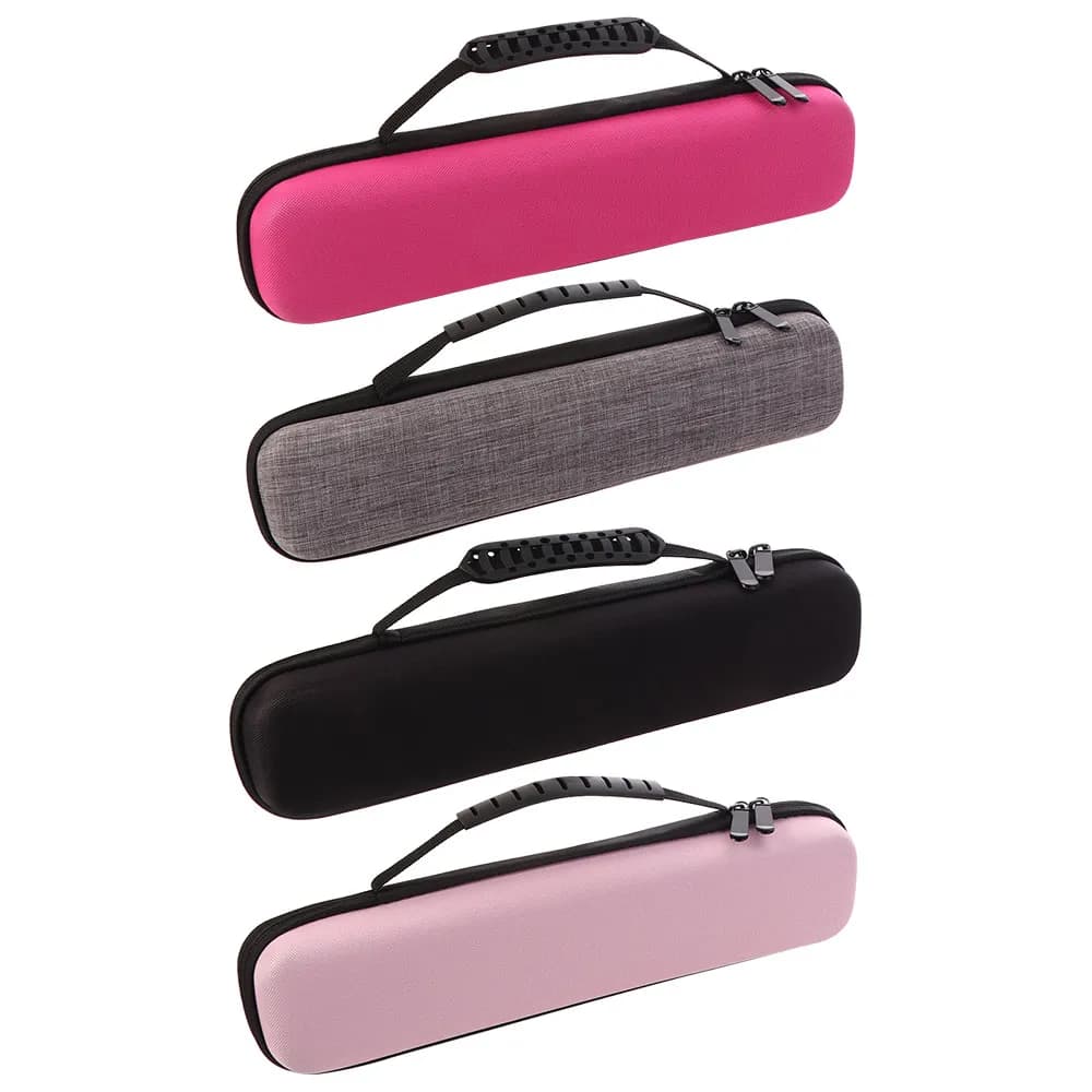 Portatile Bag for Hair Plate, EVA Rigid Case for Ferro Arricciacapelli, Heat Resistant, with Double Hinge