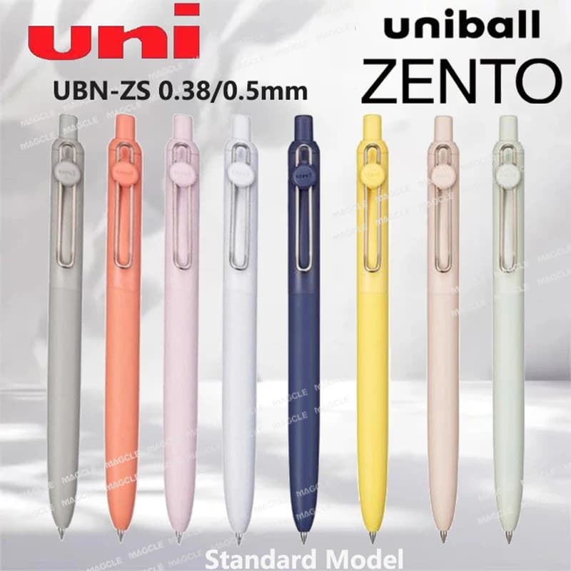 Nuova penna gel Uni Uni-ball ZENTO Impugnatura ad alta colore Inchiostro a base d'acqua Pennello per scrittura ultra liscio e senza sforzo Cancelleria carina giapponese