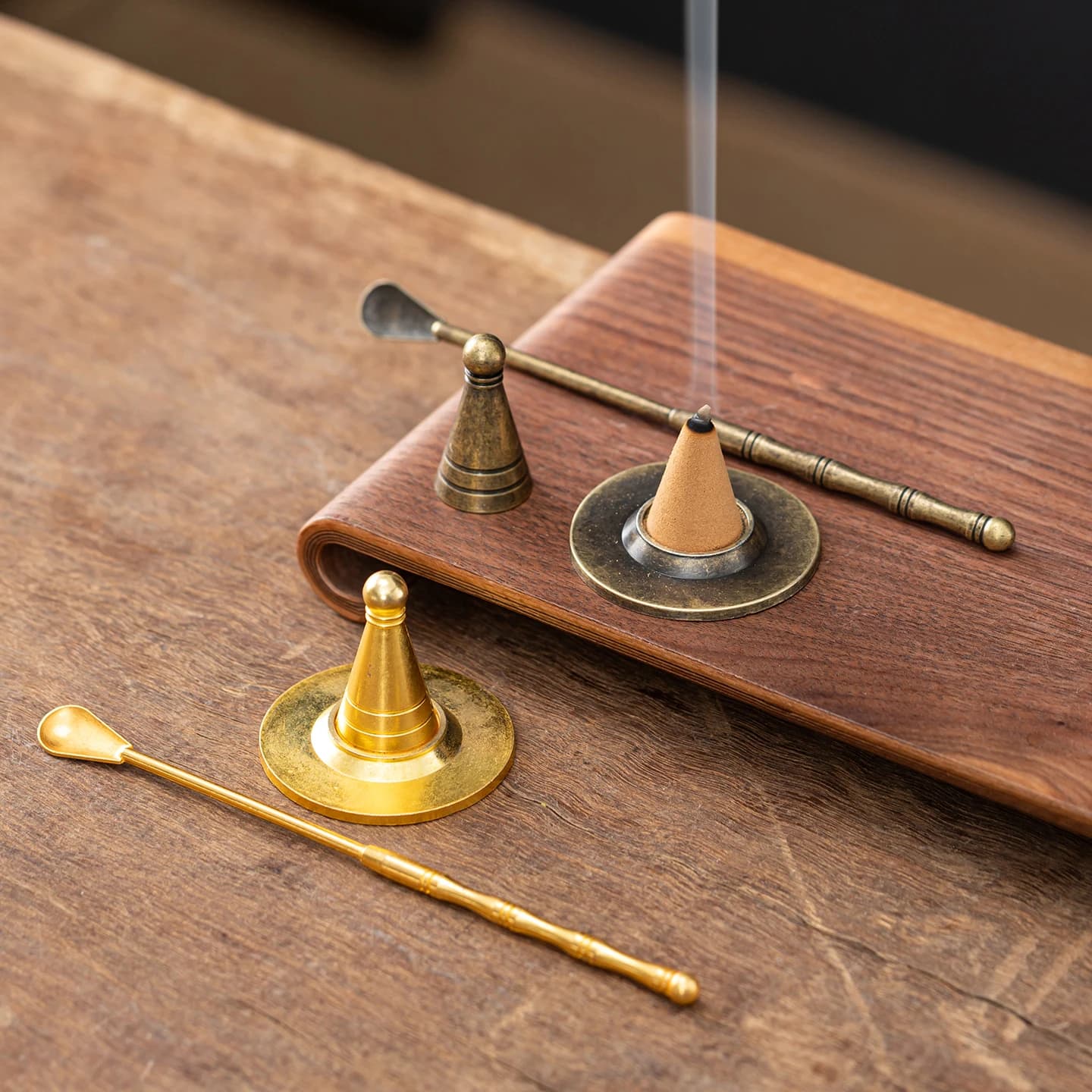Incense Tool Set of Three Pieces, Beginner's Incense Set, Tools, Incense Cone Mold, Incense Powder, Incense Burner, Incense