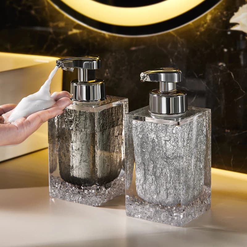 Bottiglia di disinfettante per le mani con gel da bagno per shampoo ricaricabile in schiuma elettrica per lavaggio cellulare a induzione intelligente da 225 ml