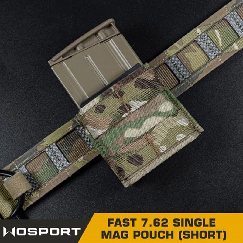 Custodia tattica per caricatore 7.62 Borsa per fondina singola multi-angolo VELOCE per custodia universale per caccia da combattimento AR15 AK47