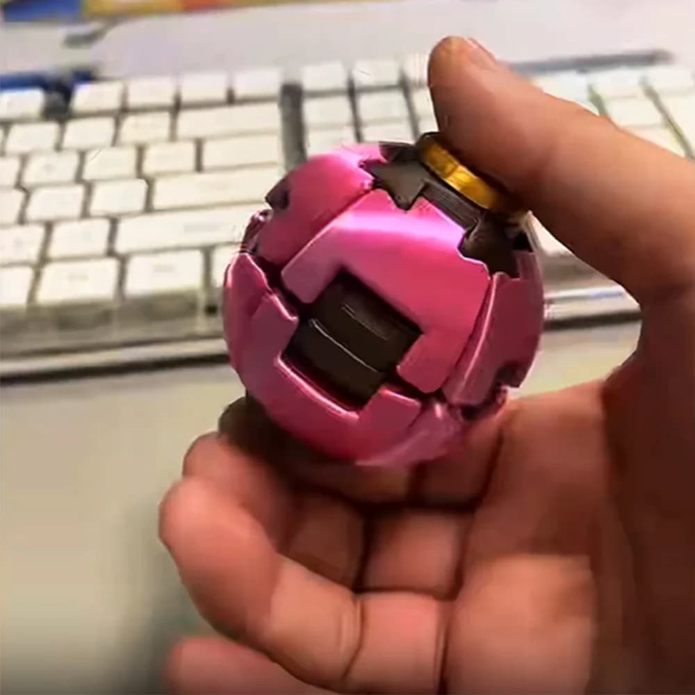 EDC squeeze-type fidget spinner, open-type spinning top, 3D printed small item for adult stress relief toys.