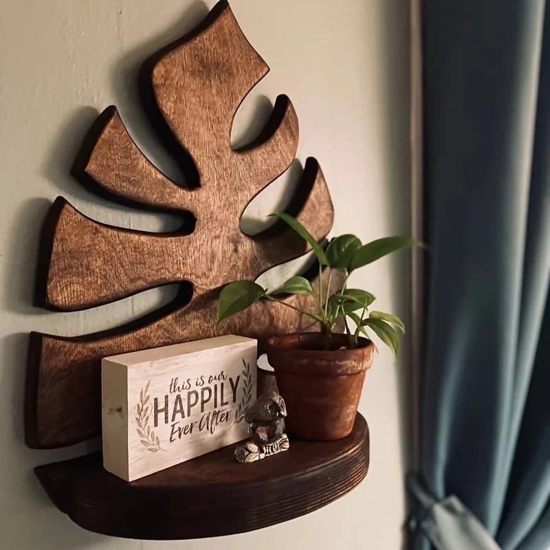 Traliccio in Legno per Piante Monstera, Supporto Rampicante da Parete per Piante in Vaso, Decorazione Rustica per Interni