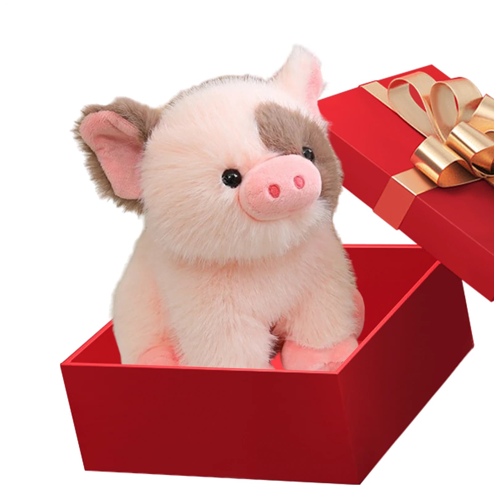 20 cm carino e stupido piccolo maiale bordato giocattoli di peluche bambola animale morbido decorazione della casa regalo di Natale regalo di compleanno per bambini