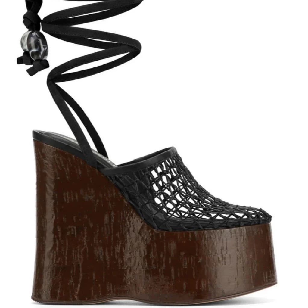 Pantofole da donna con zeppa e plateau scavate estive, abito conciso, ciabatte stile street, sandali da esterno da donna