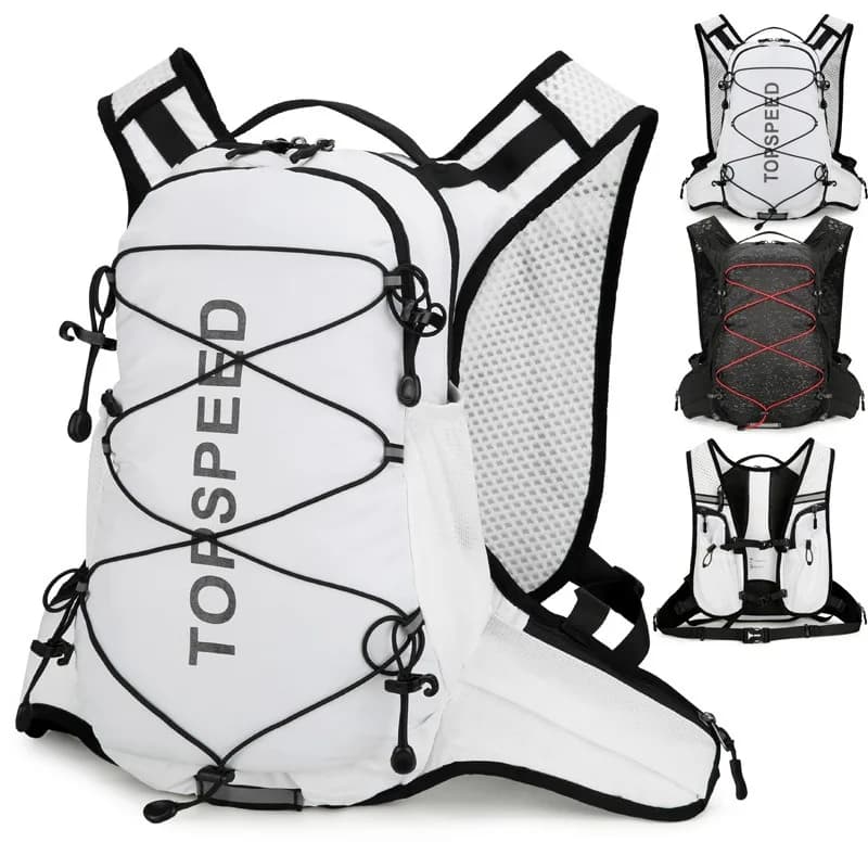 12L Breathable Running Hydration Backpack Marathon Cycling Hiking Climbing Daypack Lightweight Outdoor Trail Sports Shoulder Bag