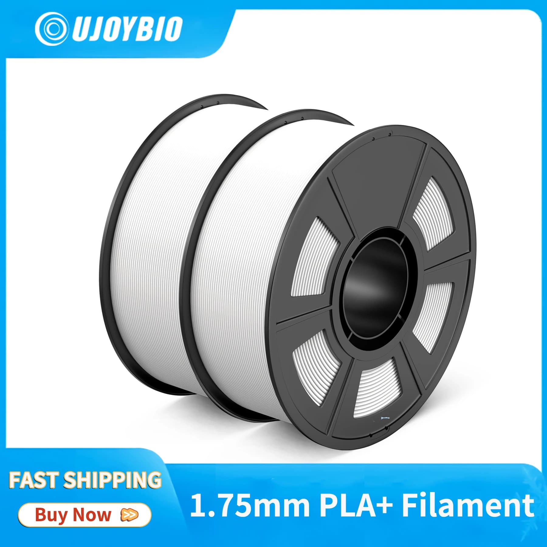 UJOYBIO PLA Plus 1.75mm 3D Printer Filament, Hyper PLA+ 1.75mm PRO Filament Pack, PLA+ Filament for Most 3D FDM Printers, 2KG