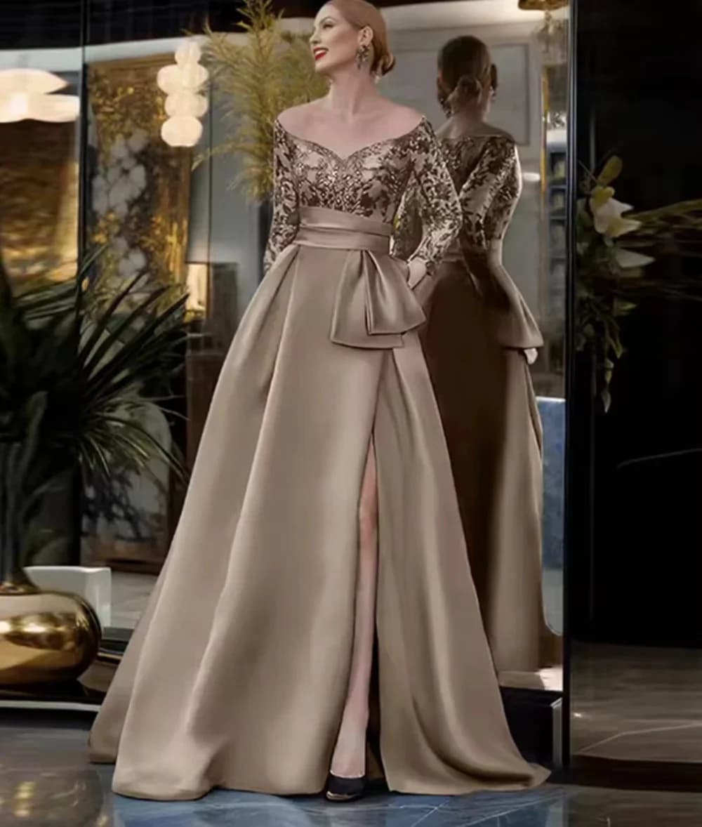 Sequined Luxury Shiny Party Dress For Woman Pleat Floor Length Long Ball A Line Customized Formal Evening Dress New 2026