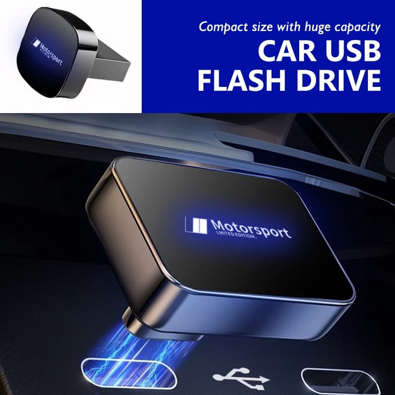 For BMW Car Mini USB Flash Drive Square Metal High Speed Music Stick X1 X3 X5 E39 E46 E90 F20 E60 F30 E36 F10 E87 E70 E91