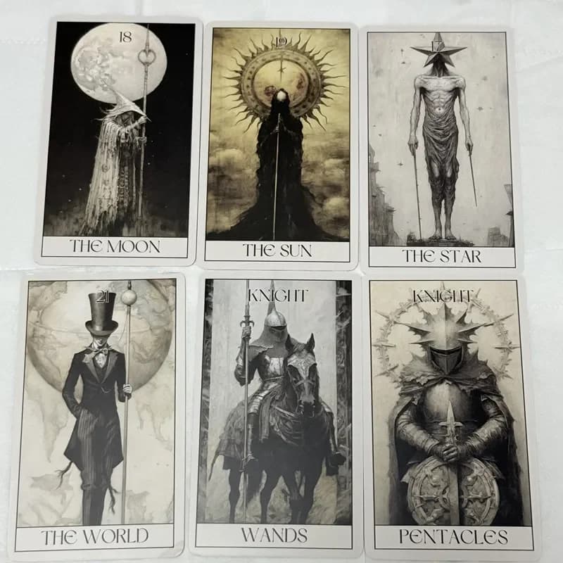 Carte dei tarocchi horror Attendi 78 tarocchi Giochi da tavolo Tempo libero Intrattenimento Riunioni di famiglia Mazzo di tarocchi gotico