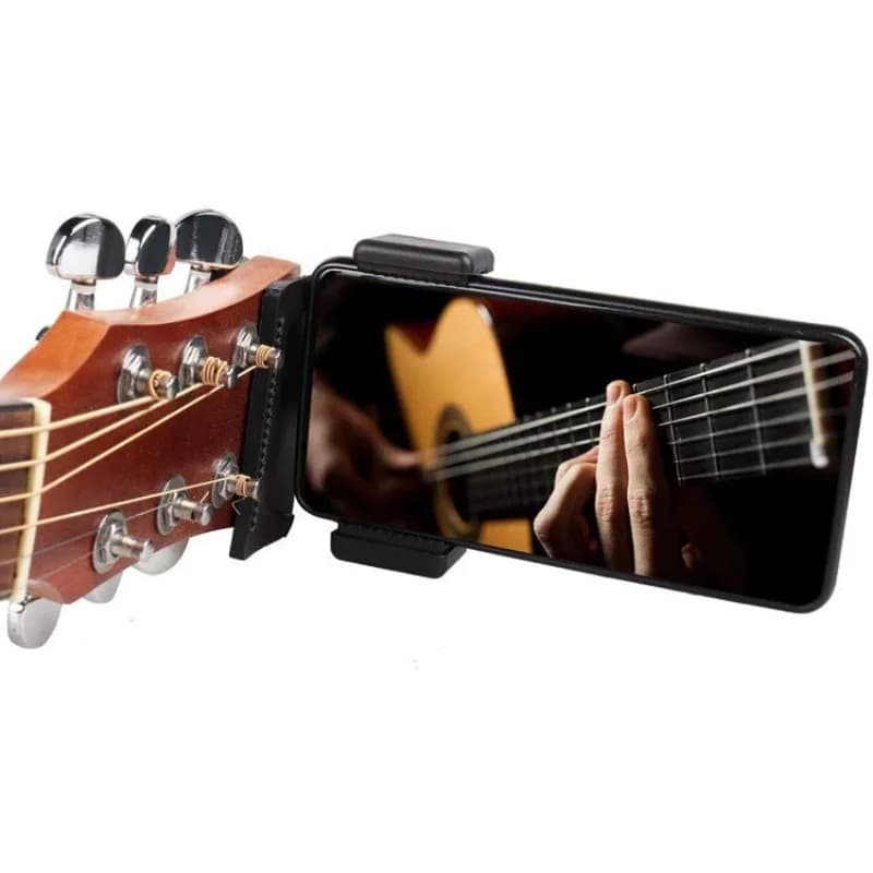 1PC clip per testa per chitarra musicale supporto per telefono cellulare staffa per trasmissione in diretta supporto per treppiede testa per telefoni cellulari action cam