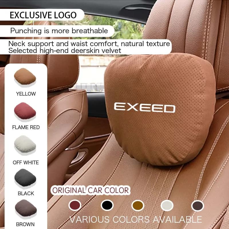 Per Chery Exeed LX VX TXL RX Sterra ES ET-I ‌ PHEV ‌ Logo Accessori parti Collo dell'auto Poggiatesta Cuscino Sedile Lombare Protezione della colonna vertebrale