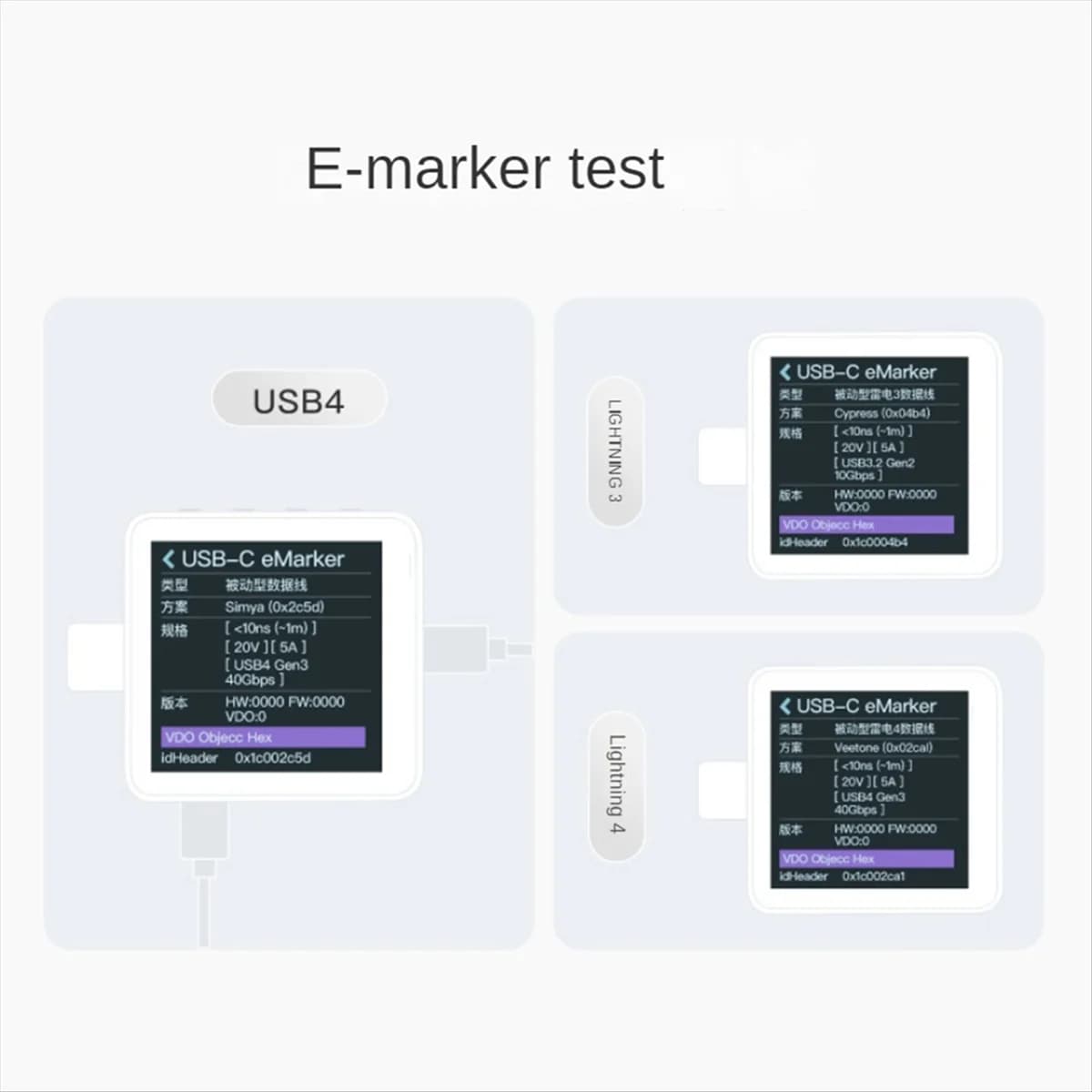 M85K Power-Z KM003C Tester di ricarica rapida USB-C portatile PD3.1 QC5.0 Voltmetro digitale e amperometro Tester della banca di potere