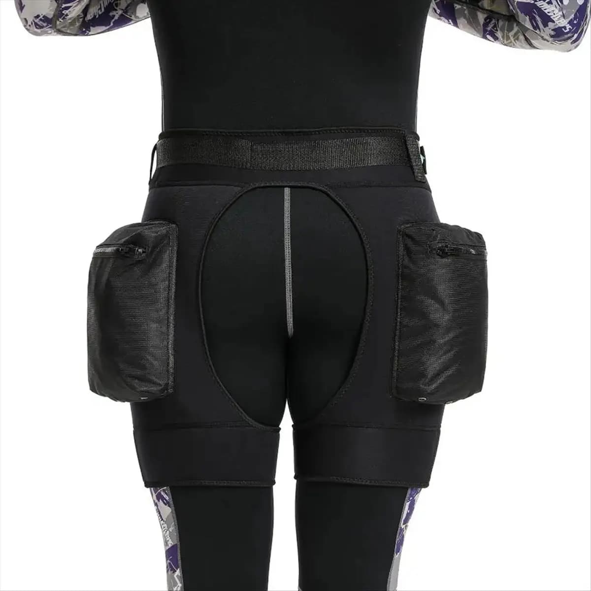 T22C Mens Wetsuit Stretch Short Pants with Pockets and Quick Release Buckle Adjustable Waist Belt Swimming Diving Shorts