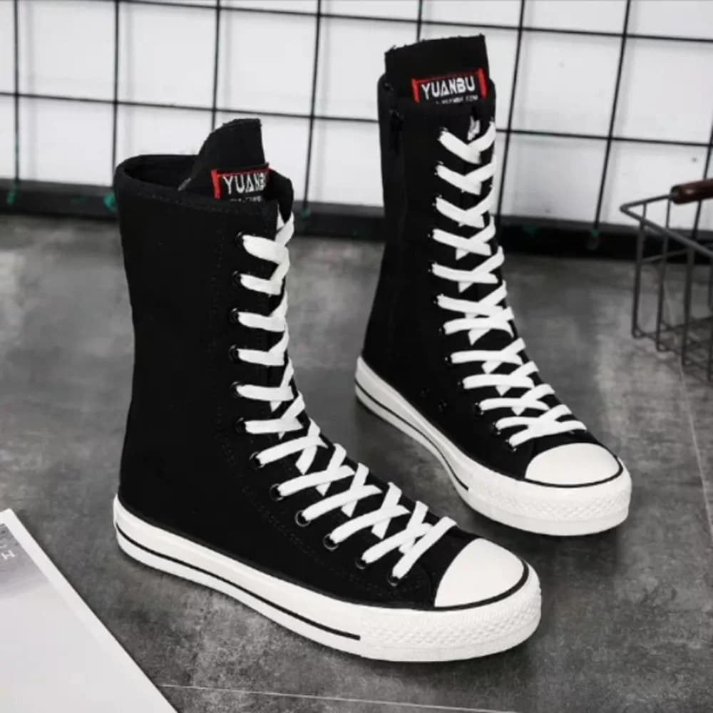 Women's Running Shoes with Medium Tube Laces for Women's Shoes with Side Hinge Casual Shoes Women's High Gymnastics Casual Shoes