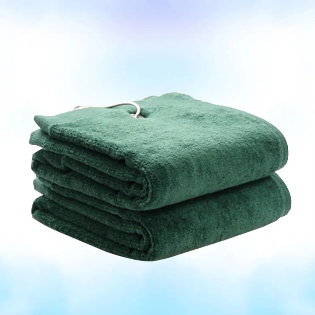 Asciugamano da Golf Verde in Pile 40x65cm Super Assorbente ad Asciugatura Rapida per Mazze, Impugnature, Palline, Mani, Viaggi, Palestra, Spiaggia, Campeggio, Yoga