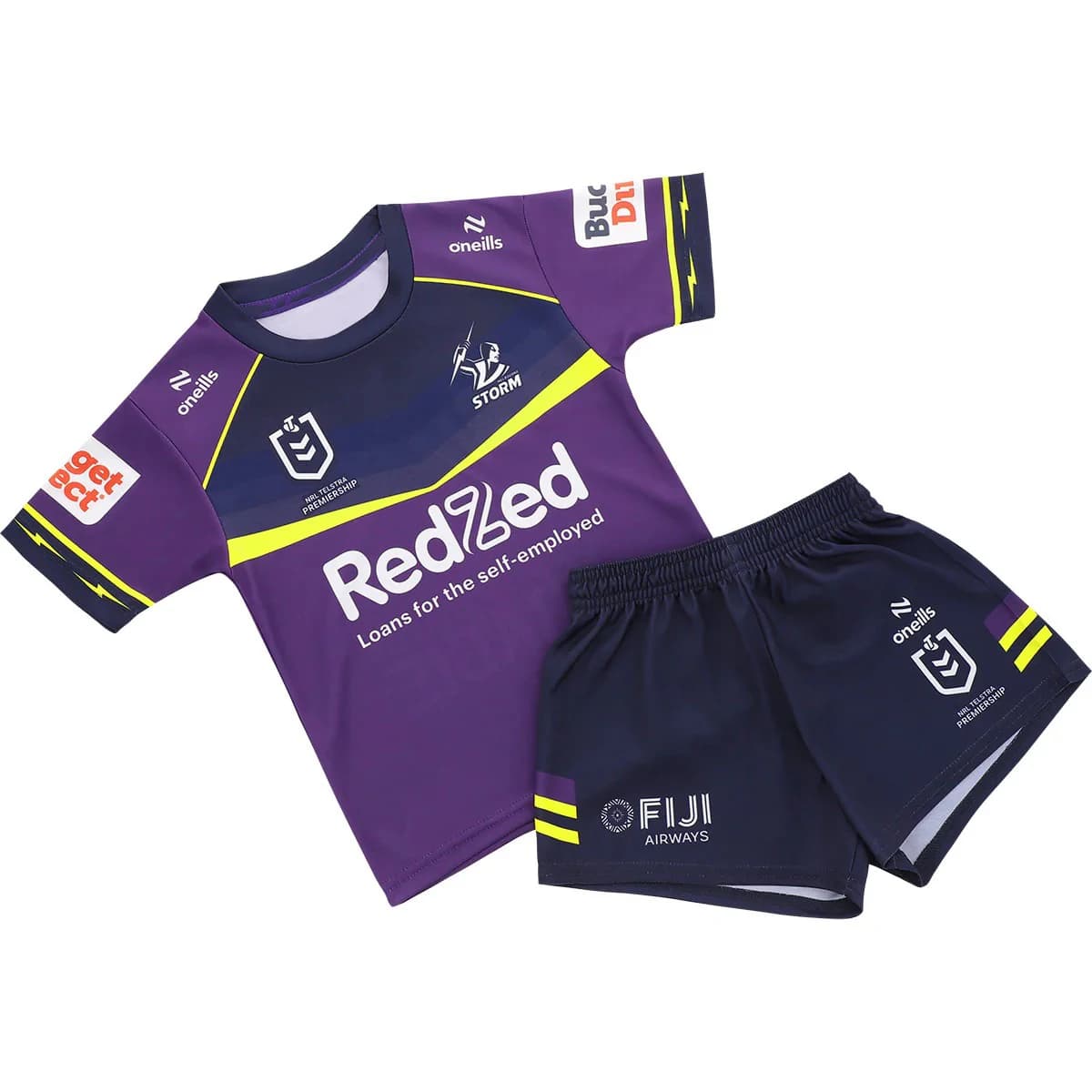Completo da Rugby Uomo 2026 Melbourne Storm: Maglia e Pantaloncini per Allenamento Estivo Traspirante ad Asciugatura Rapida