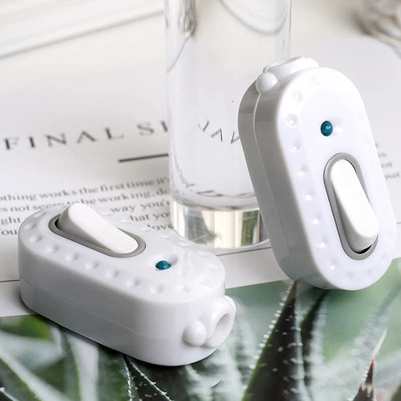 1pc night light power cord control switch wiring new white light switch from bedside lamp blower