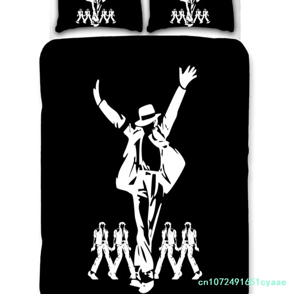 Michael Jackson 3D Bedding Set Duvet Covers Pillowcases Cartoon Michael Jackson Comforter Bedding Sets Bedclothes Duvet Cover