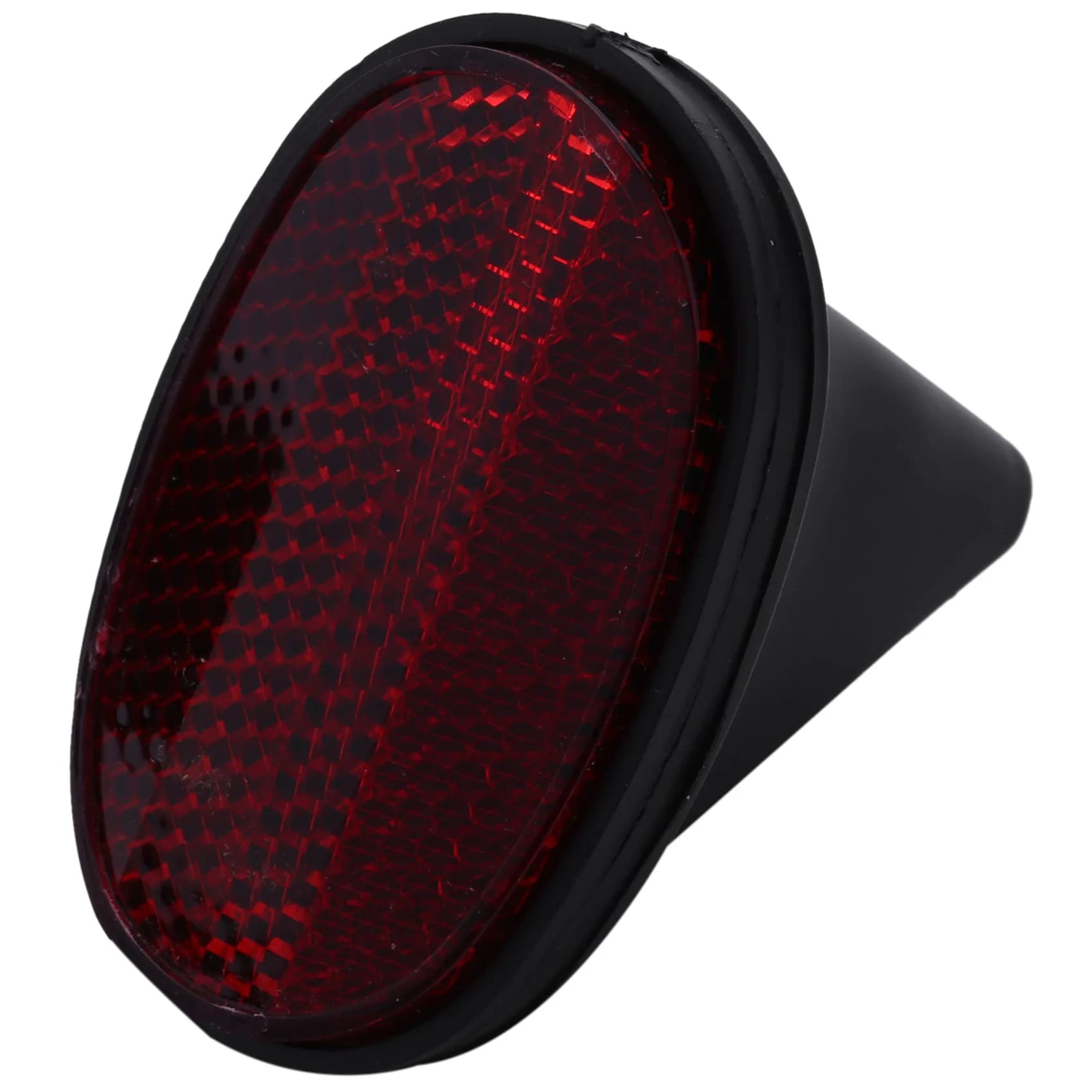 1 pz bicicletta posteriore coda parafango riflettore parafango ovale Warnning rosso nero