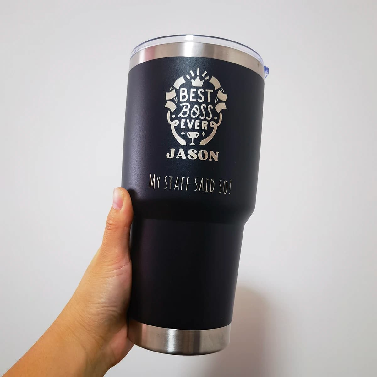 Men's and Women's Head Gifts - The Best Ever Boss Gift For Employees' Head, 30 ounces Birthday and Christmas Gift Glass