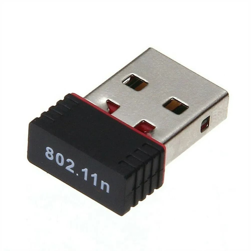 Adattatore WiFi USB 2.0 Wireless 802.11n 150Mbps Nano, Dongle Ricevitore Compatto e Portatile per Laptop, Desktop e PC, Nero