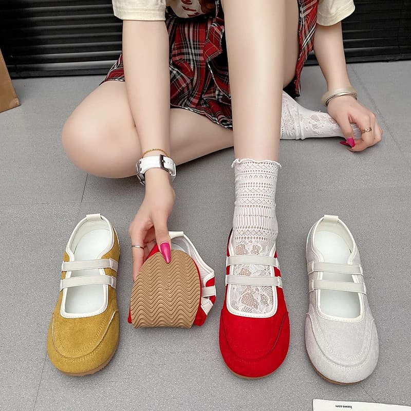 Scarpe da ginnastica da donna Appartamenti Mary Jane Scarpe da balletto Mocassini da donna 2025 Nuova tendenza Scarpe casual poco profonde Abito Comfort Zapatillas De Mujer