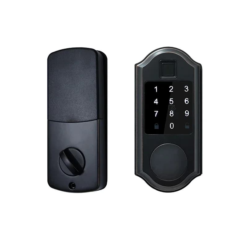 Serratura Intelligente per Porta con Impronta Digitale e Password, Controllo Remoto tramite App TTlock, Sicurezza Domestica Senza Chiavi
